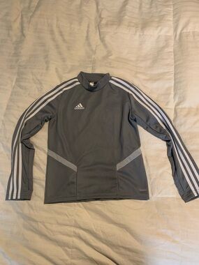 Adidas kids Gray Long Sleeve Training Top